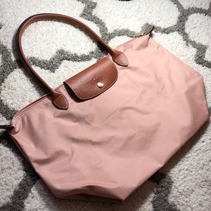 Longchamp Le Pilage Large Pink Tote